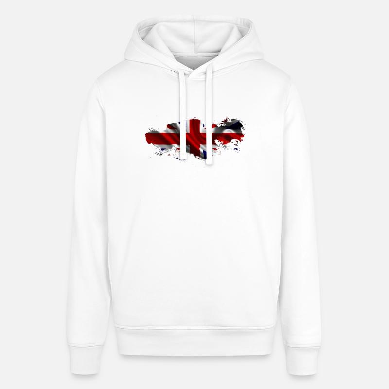Drapeau Angleterre Royaume-Uni Drapeau Cadeau - Sweat à capuche SOUNDER Stanley/Stella Unisexe - blanc