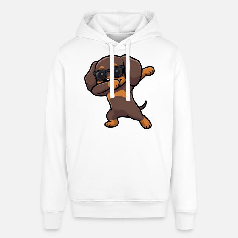 Dabbing Dackel alias Teckel - Sweat à capuche SOUNDER Stanley/Stella Unisexe - blanc