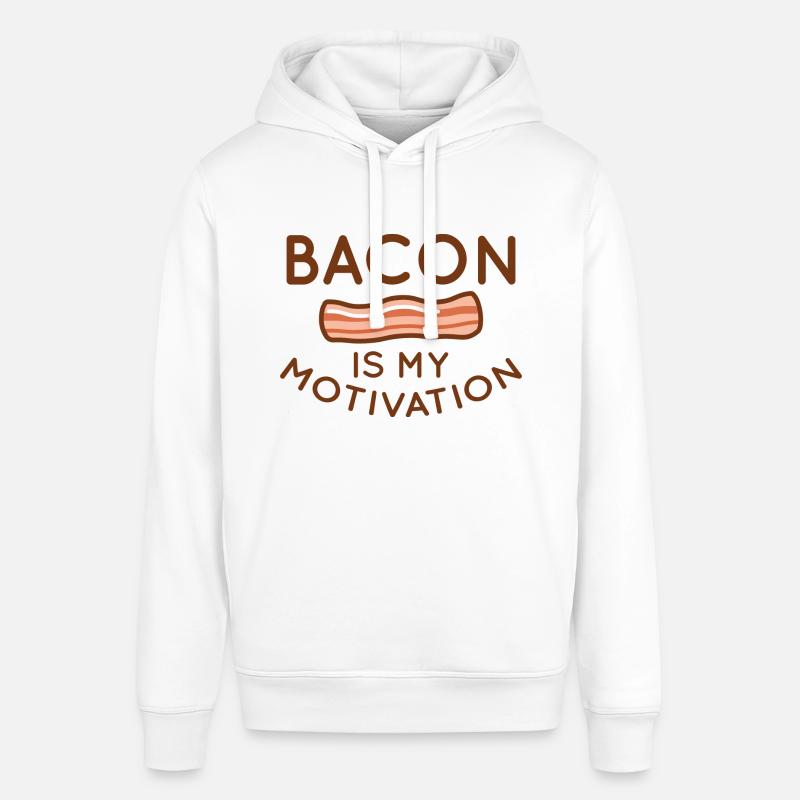 Bacon est ma motivation - Sweat à capuche SOUNDER Stanley/Stella Unisexe - blanc