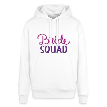 Bride Squad - Stanley/Stella SOUNDER Unisex Hoodie - white - Front - Alina (178cm) & Michal (187cm)