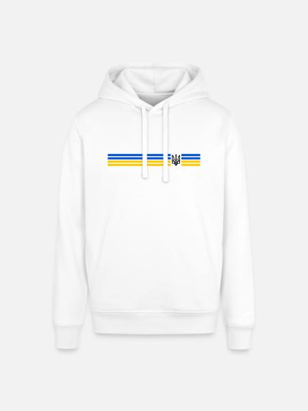 UKRAINE Sporty - Stanley/Stella SOUNDER Unisex Hoodie - white
