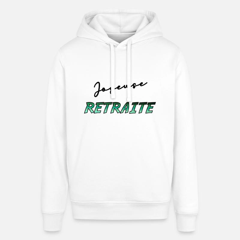 RETRAITE. BONNE RETRAITE. JOYEUSE RETRAITE - Sweat à capuche SOUNDER Stanley/Stella Unisexe - blanc