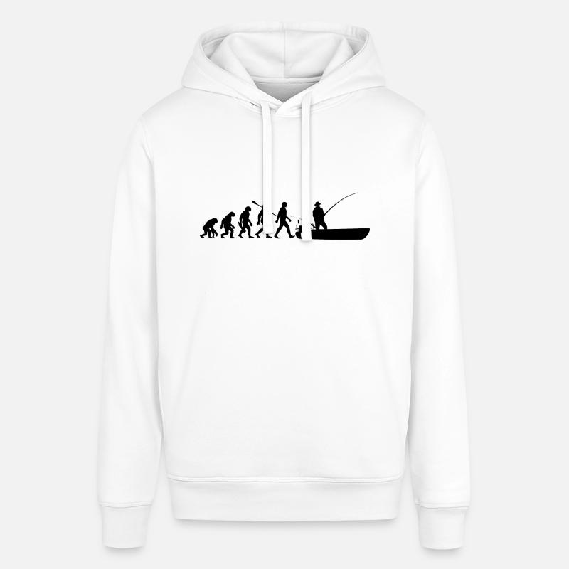 Evolution - Pêcheurs - Poissons - Pêche - Sweat à capuche SOUNDER Stanley/Stella Unisexe - blanc