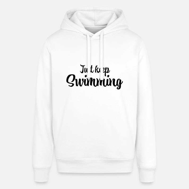 Continuez simplement à nager - Sweat à capuche SOUNDER Stanley/Stella Unisexe - blanc