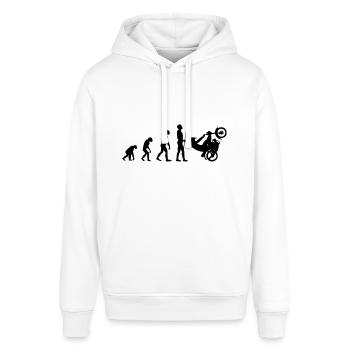 Evolution Simme-Fahrer - Stanley/Stella Unisex Hoodie SOUNDER - Weiß - Vorne - Alina (178cm) & Michal (187cm)