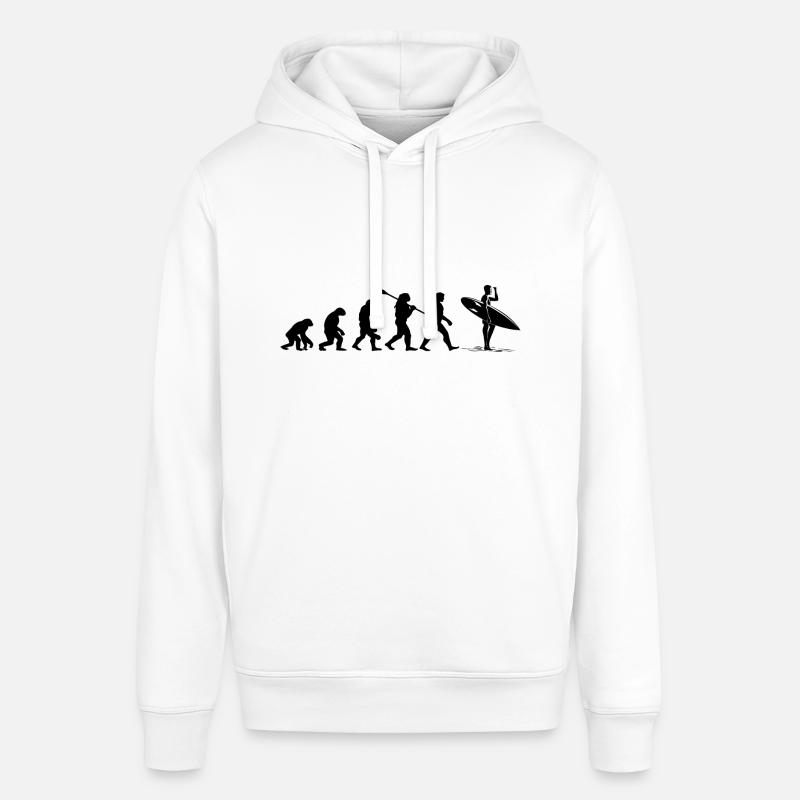 Évolution Surf - Sweat à capuche SOUNDER Stanley/Stella Unisexe - blanc