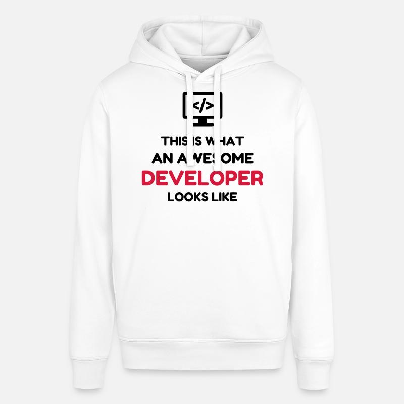 Entwickler / Informatiker / Programmierer / - Stanley/Stella Unisex Hoodie SOUNDER - Weiß