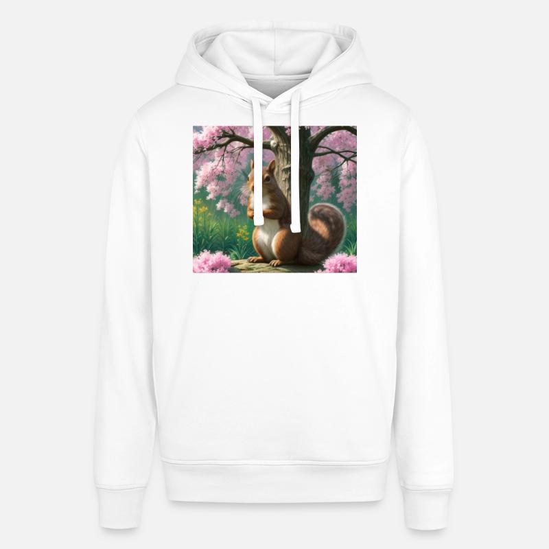 Arbre à fleurs Suirrel - Écureuil - Sweat à capuche SOUNDER Stanley/Stella Unisexe - blanc