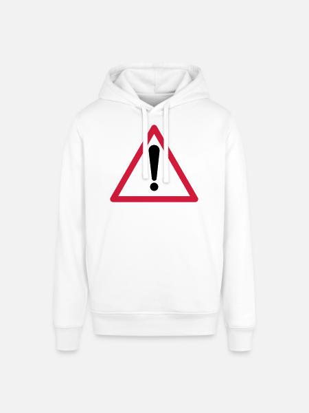 Warning! - Stanley/Stella SOUNDER Unisex Hoodie - white