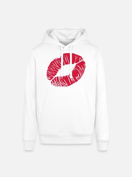 kussmund - Stanley/Stella Unisex Hoodie SOUNDER - Weiß