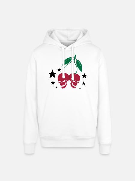Cherry Skulls - Stanley/Stella Unisex Hoodie SOUNDER - Weiß