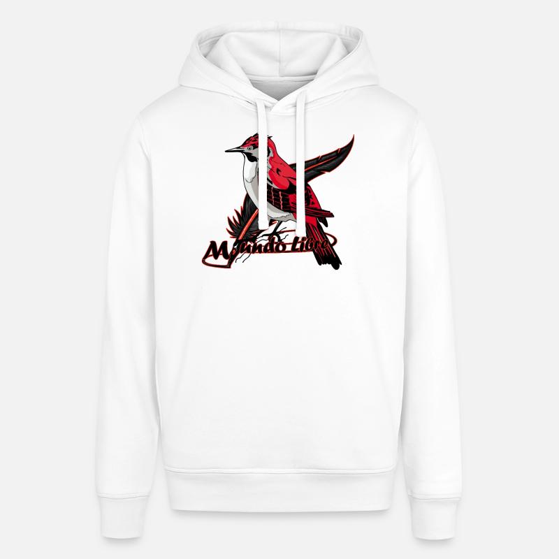 Oiseau Flytrap rouge - Sweat à capuche SOUNDER Stanley/Stella Unisexe - blanc