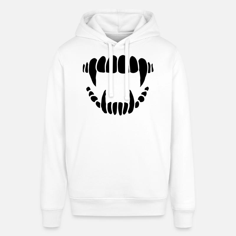 Conception de dents de vampire - Sweat à capuche SOUNDER Stanley/Stella Unisexe - blanc