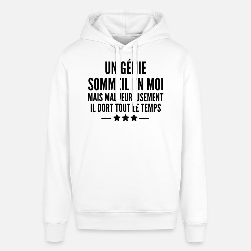 un génie sommeil en moi - Sweat à capuche SOUNDER Stanley/Stella Unisexe - blanc