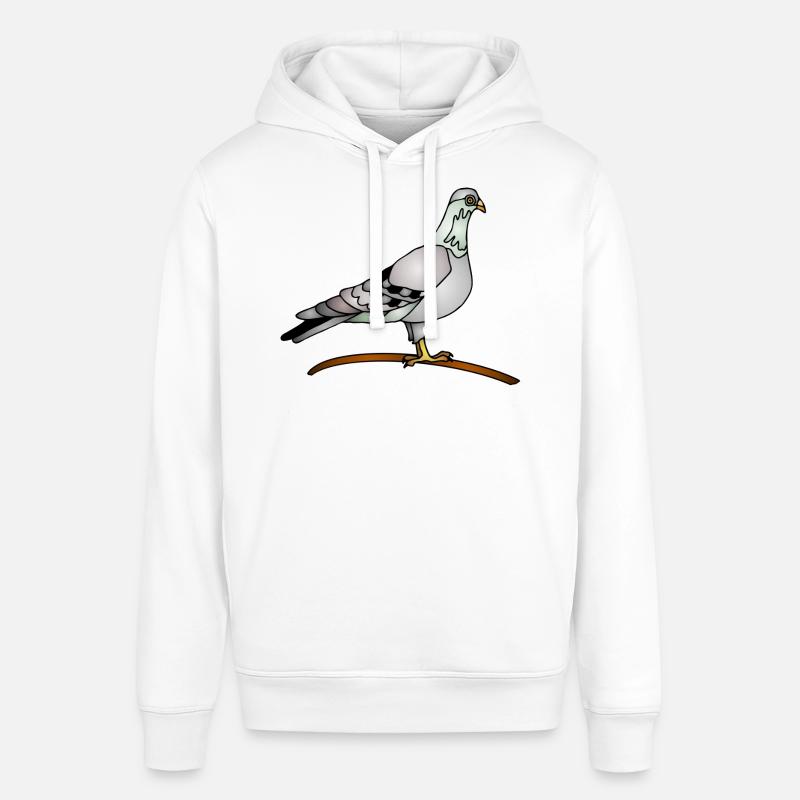 Oiseau - Sweat à capuche SOUNDER Stanley/Stella Unisexe - blanc