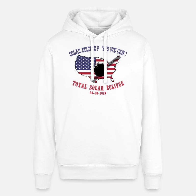 Total Solar Eclipse 2024 - Stanley/Stella Unisex Hoodie SOUNDER - Weiß