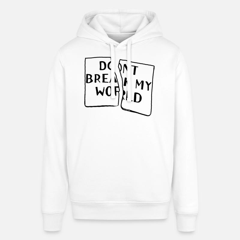 dont break my world - Sweat à capuche SOUNDER Stanley/Stella Unisexe - blanc