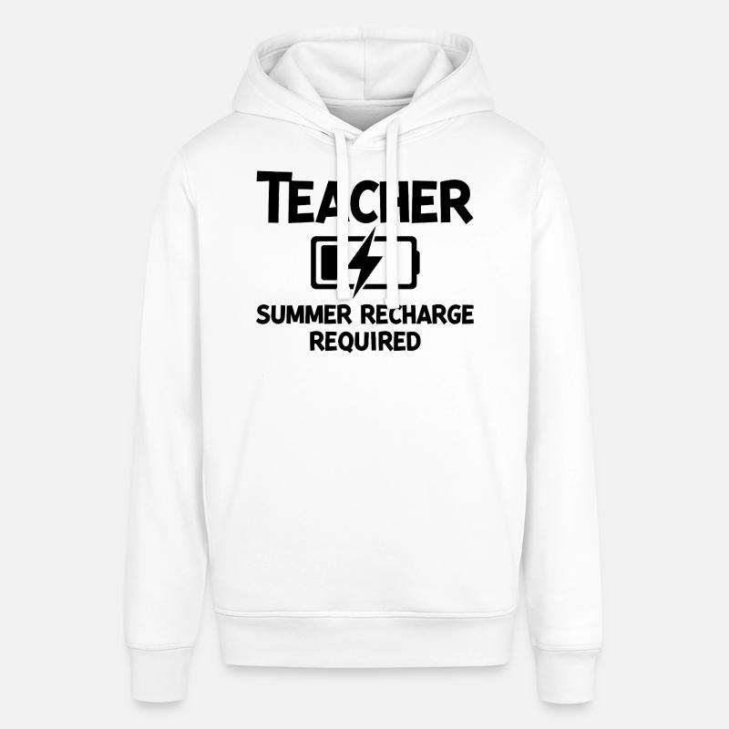 Recharge d’été pour les enseignants - Sweat à capuche SOUNDER Stanley/Stella Unisexe - blanc