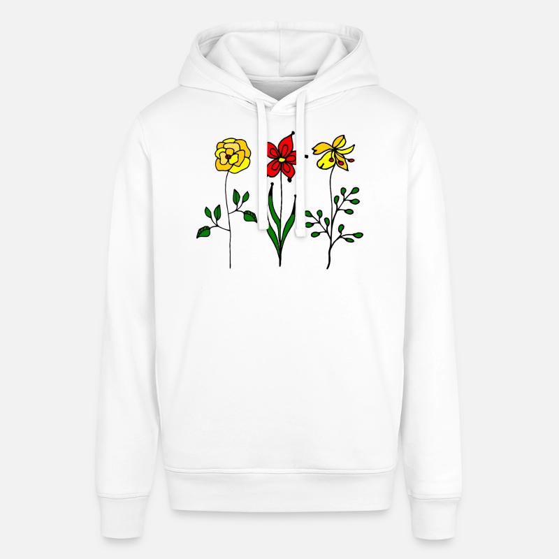 Fleur - Sweat à capuche SOUNDER Stanley/Stella Unisexe - blanc