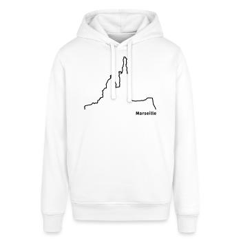 Marseille - Sweat à capuche SOUNDER Stanley/Stella Unisexe - blanc - Devant - Alina (178cm) & Michal (187cm)