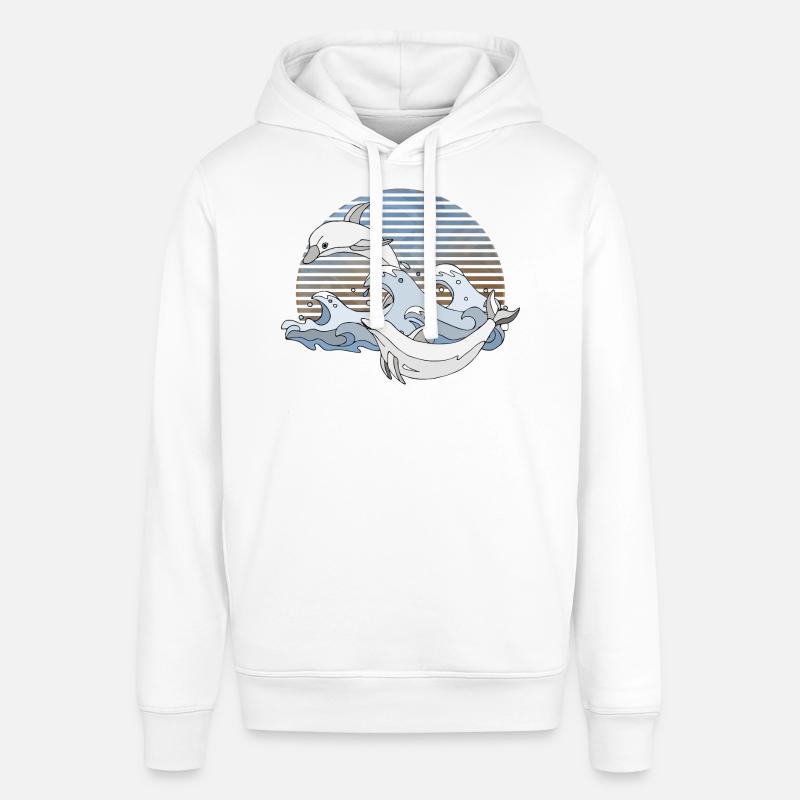 Dauphins - Sweat à capuche SOUNDER Stanley/Stella Unisexe - blanc