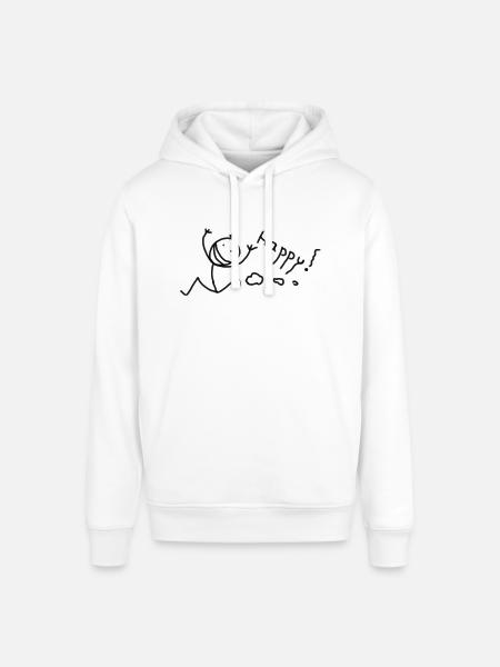 happy - Stanley/Stella Unisex Hoodie SOUNDER - Weiß