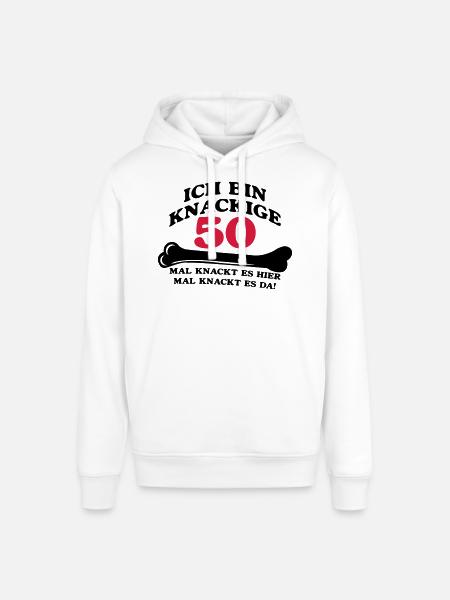 Birthday - I'm 50 Crunchy - Stanley/Stella SOUNDER Unisex Hoodie - white