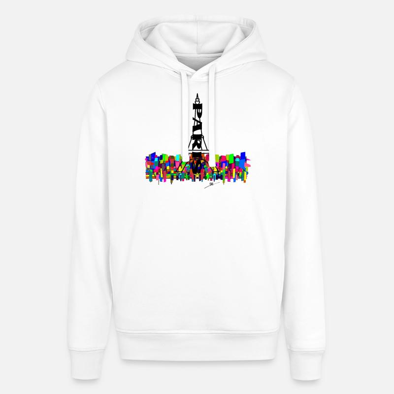 Art Eiffel Paris - Sweat à capuche SOUNDER Stanley/Stella Unisexe - blanc