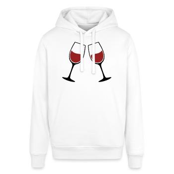 Verres à vin Silhouette - Sweat à capuche SOUNDER Stanley/Stella Unisexe - blanc - Devant - Alina (178cm) & Michal (187cm)