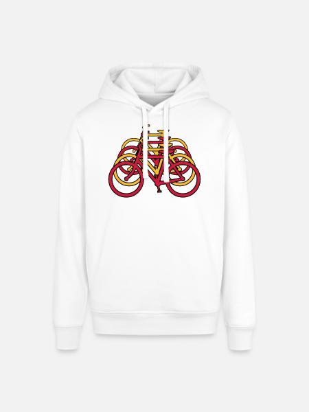 Bicycle art - Stanley/Stella SOUNDER Unisex Hoodie - white