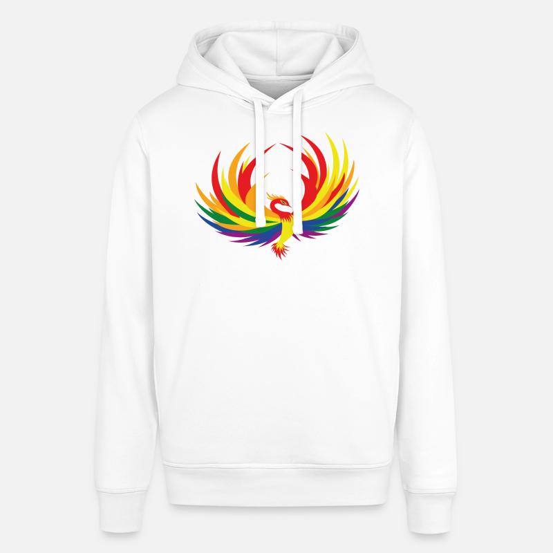 Drapeau arc-en-ciel, Phénix - Sweat à capuche SOUNDER Stanley/Stella Unisexe - blanc