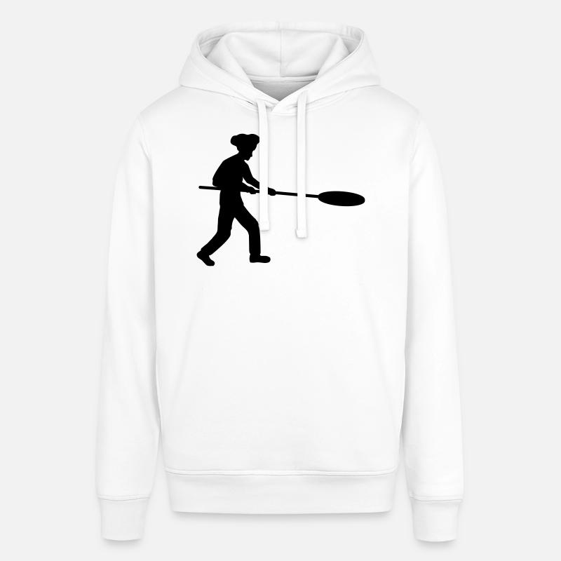 Pizza Pusher Pizza Baker Silhouette - Sweat à capuche SOUNDER Stanley/Stella Unisexe - blanc