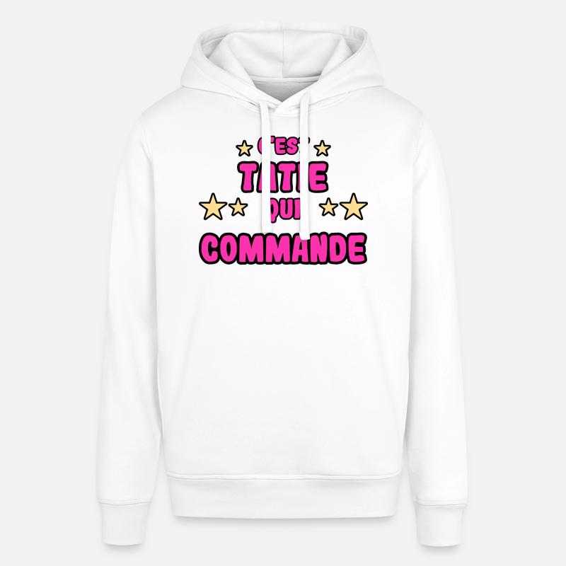 C'est tatie qui commande - Sweat à capuche SOUNDER Stanley/Stella Unisexe - blanc