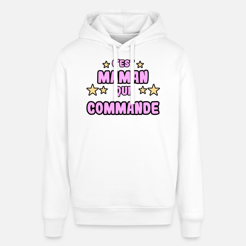 C'est maman qui commande - Sweat à capuche SOUNDER Stanley/Stella Unisexe - blanc