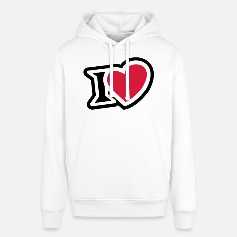 I love 2clr - Sweat à capuche SOUNDER Stanley/Stella Unisexe - blanc