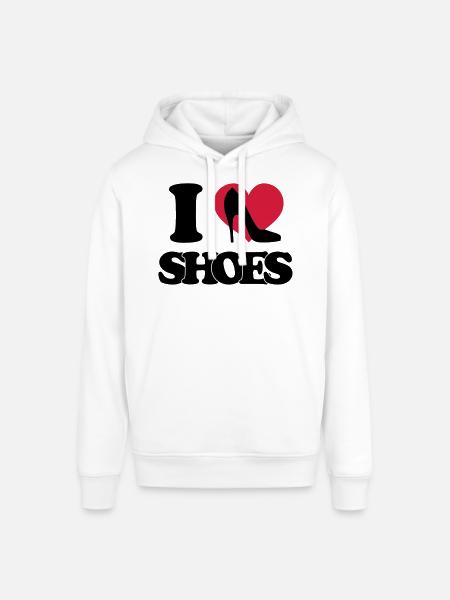 I love shoes - Stanley/Stella SOUNDER Unisex Hoodie - white