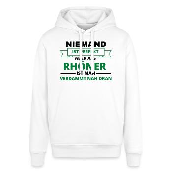 Rhön Hessen hessen Rhöner Rhönschaf Spruch - Stanley/Stella Unisex Hoodie SOUNDER - Weiß - Vorne - Alina (178cm) & Michal (187cm)