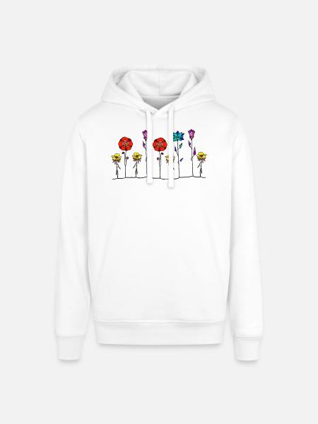 Blumen - Stanley/Stella Unisex Hoodie SOUNDER - Weiß
