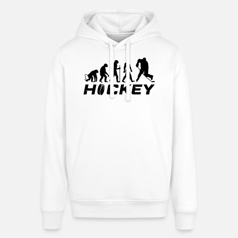 Évolution du hockey 1 - Sweat à capuche SOUNDER Stanley/Stella Unisexe - blanc
