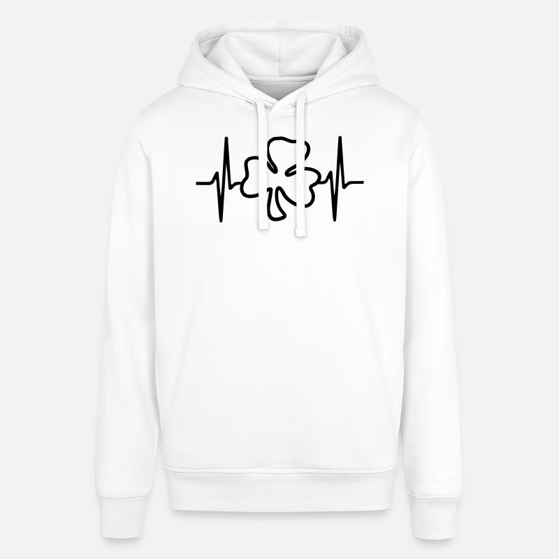 Trèfle trèfle Cloverleaf Saint-Patrick - Sweat à capuche SOUNDER Stanley/Stella Unisexe - blanc