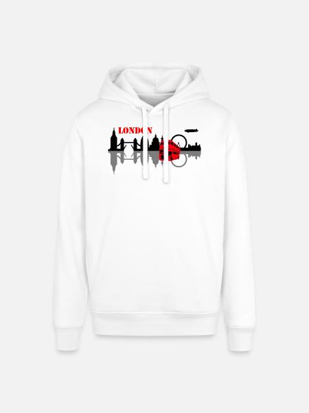 london skyline - Stanley/Stella SOUNDER Unisex Hoodie - white