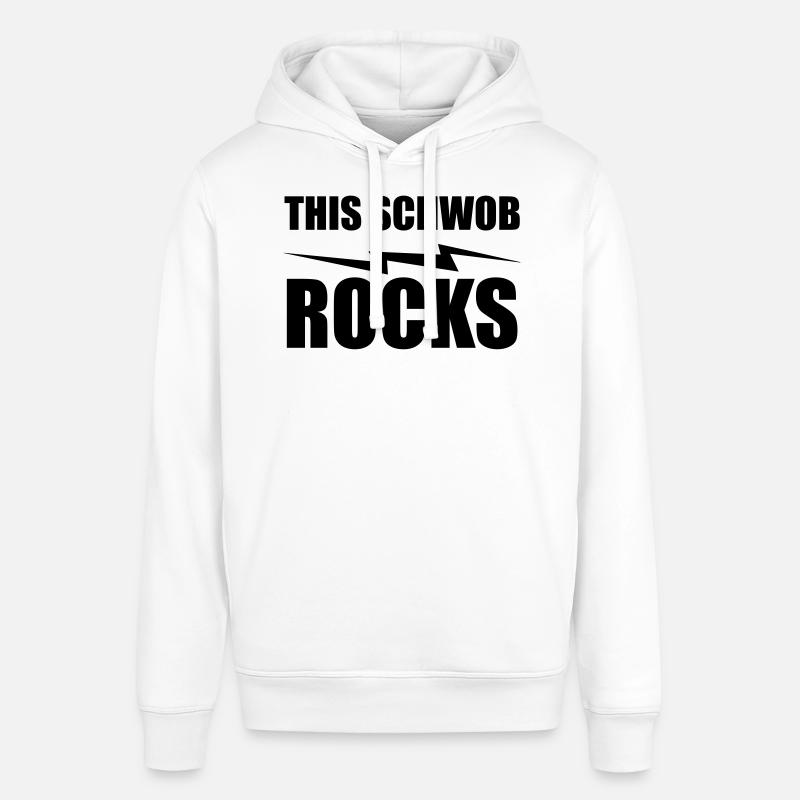 this schwob rocks - Sweat à capuche SOUNDER Stanley/Stella Unisexe - blanc