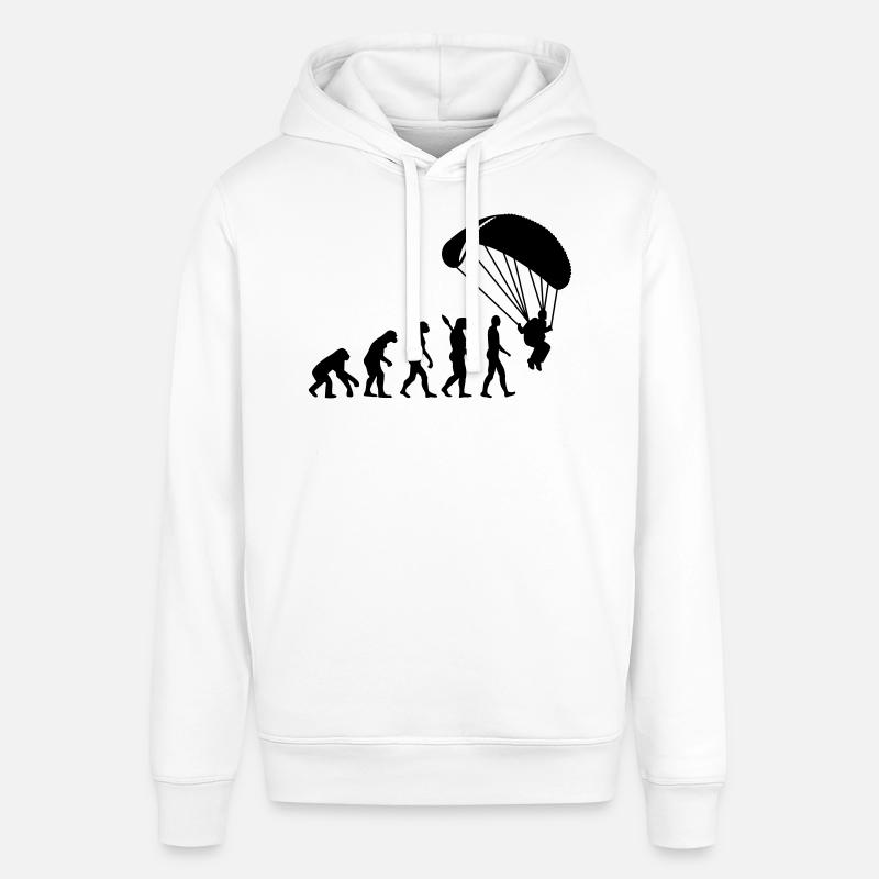 Évolution Parachutisme - Sweat à capuche SOUNDER Stanley/Stella Unisexe - blanc