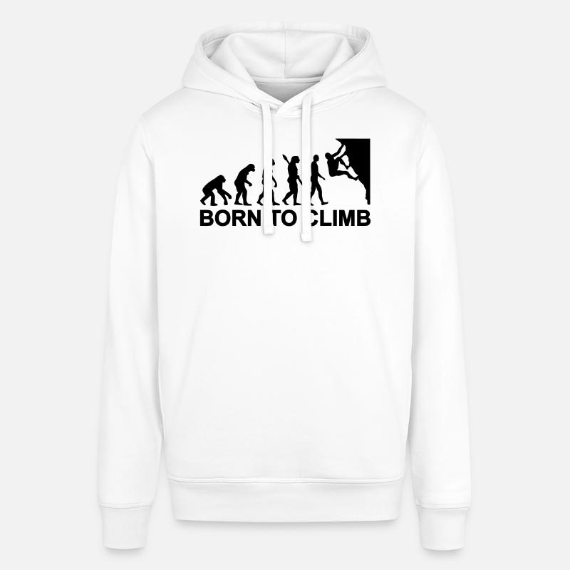 Évolution Escalade - Sweat à capuche SOUNDER Stanley/Stella Unisexe - blanc