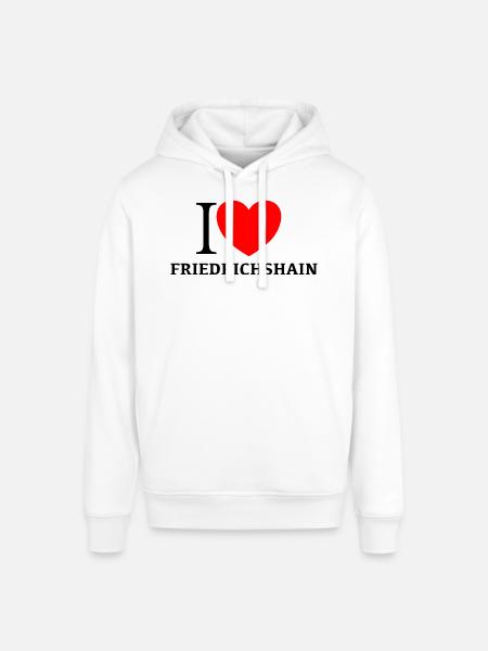 I LOVE FRIEDRICHSHAIN - Stanley/Stella Unisex Hoodie SOUNDER - Weiß