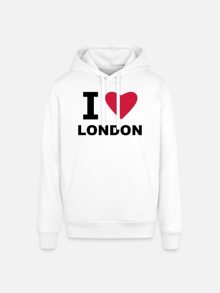 I love London - Stanley/Stella SOUNDER Unisex Hoodie - white
