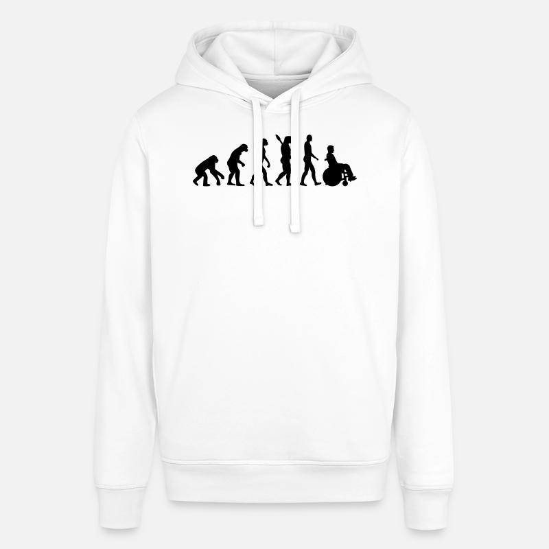Évolution Chaise roulante - Sweat à capuche SOUNDER Stanley/Stella Unisexe - blanc