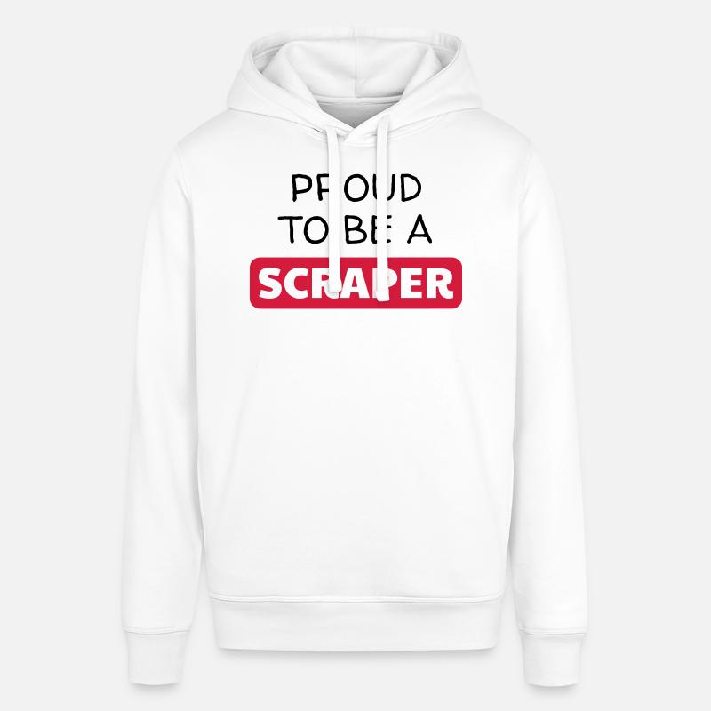 Scrapbooking / Scraper / Scrapeuse / Scrapeur - Sweat à capuche SOUNDER Stanley/Stella Unisexe - blanc