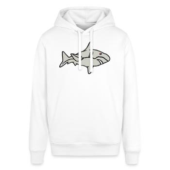 Poisson Requin Prédateur Eau Graffiti Océan - Sweat à capuche SOUNDER Stanley/Stella Unisexe - blanc - Devant - Alina (178cm) & Michal (187cm)