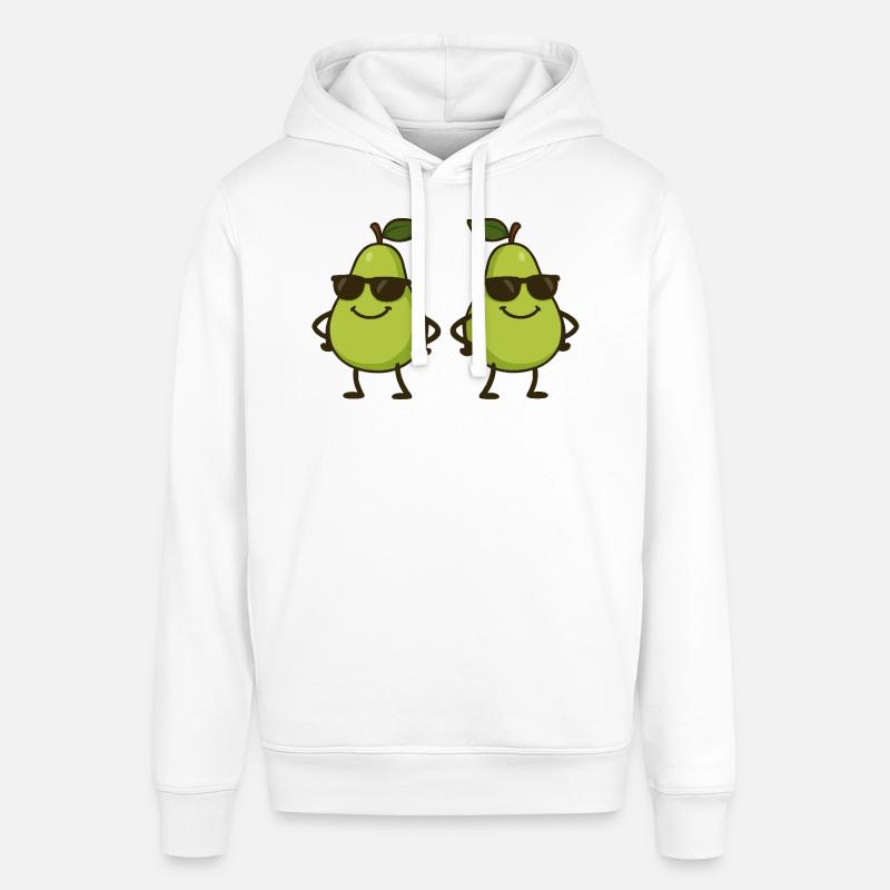 Pear Comic Cool 2 - Stanley/Stella SOUNDER Unisex Hoodie - white